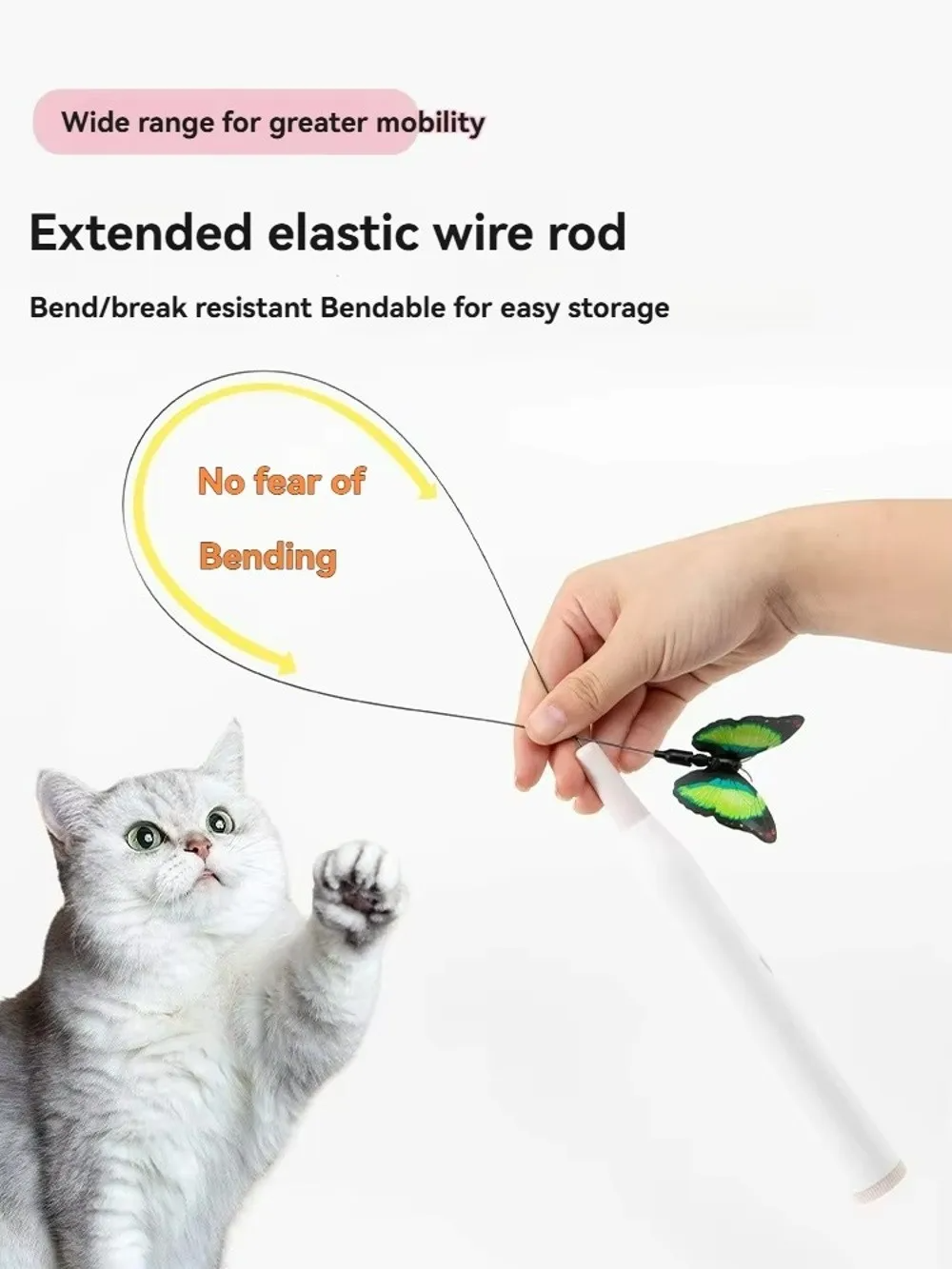 Dancing Butterfly: Interactieve speelse dansende vlinder voor katten