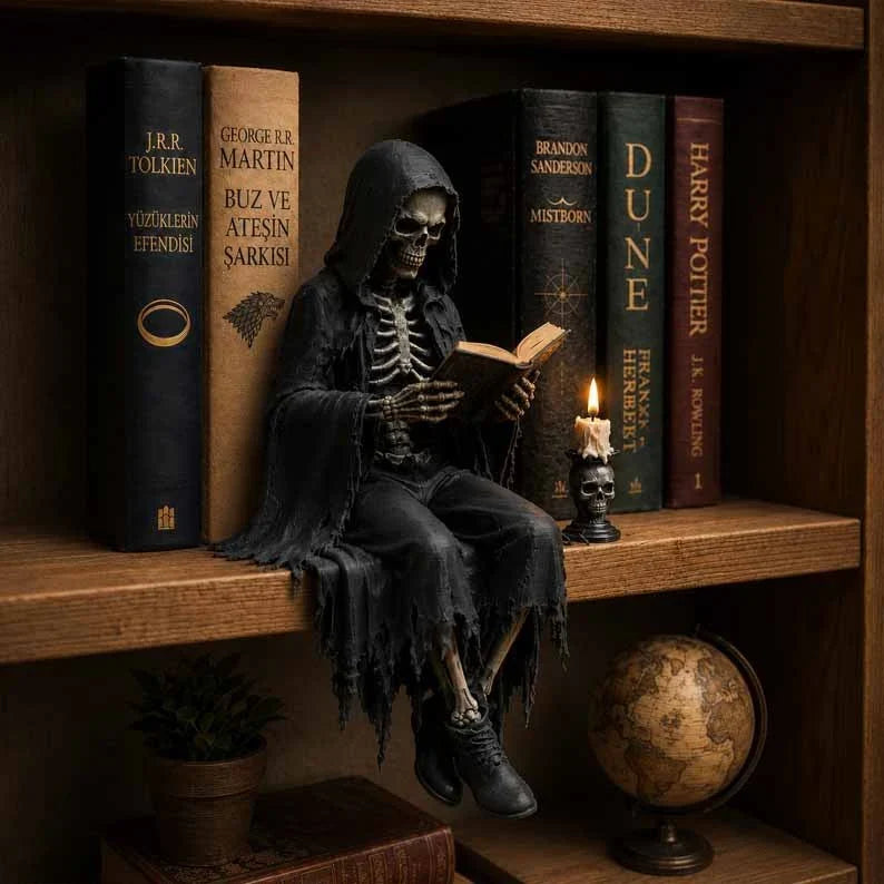 Decoratieve boekensteun 'Bewaarder van de Boeken