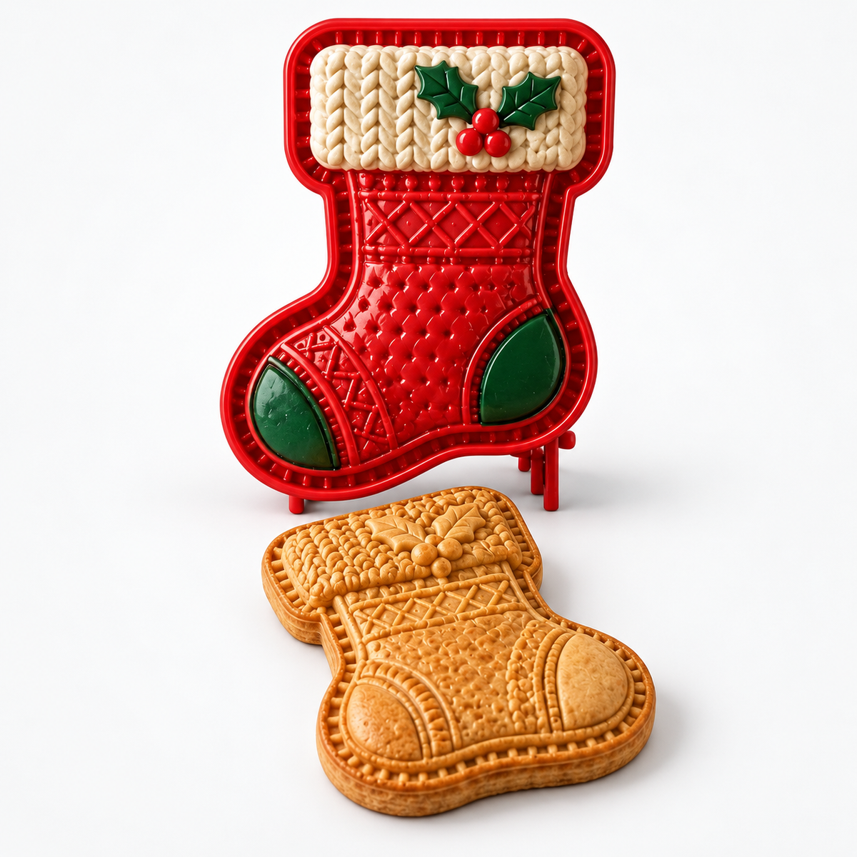 Deegvormpers voor handtaartjes in de vorm van een kerstman