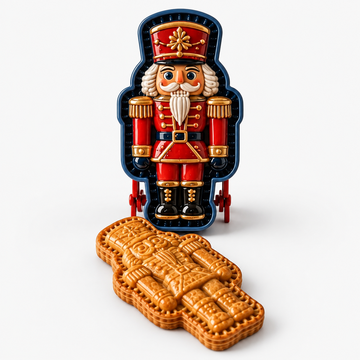 Deegvormpers voor handtaartjes in de vorm van een kerstman