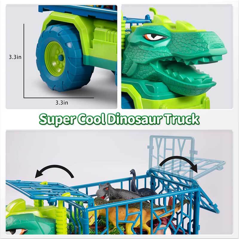 Dinosaurus transportvrachtwagen en speelfiguren speelset voor kinderen