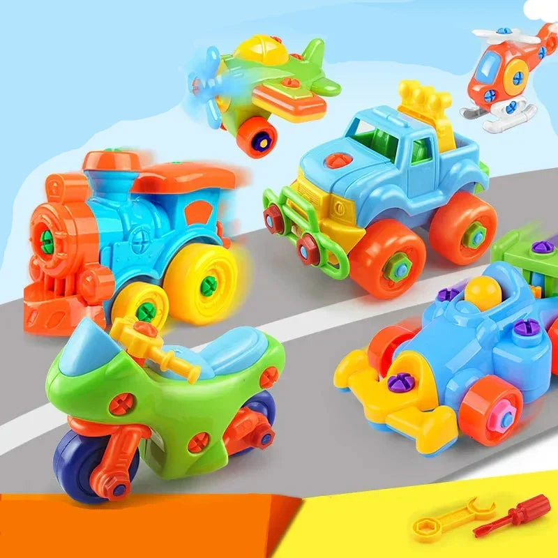 DIY Voertuig Bouwset voor Kinderen - Monteer & Rijd Speelgoedauto Schroefset