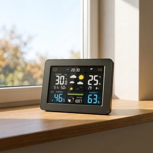 Draadloos weerstation - Binnen- en buitensensor - Temperatuur & luchtvochtigheid