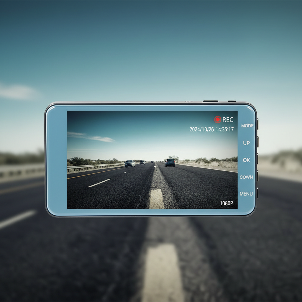 Draadloze auto dashcam voor- en achterzijde met nachtzicht