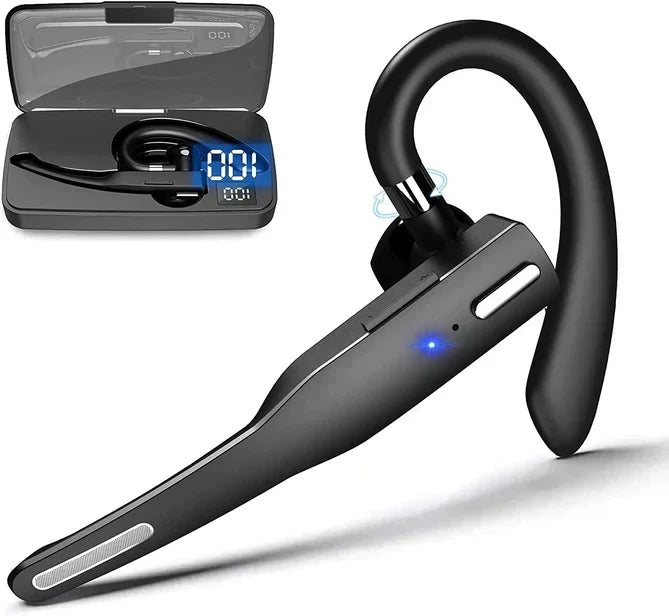 Draadloze Bluetooth 5.1 Earpiece met Oorhaak en Ruisonderdrukking