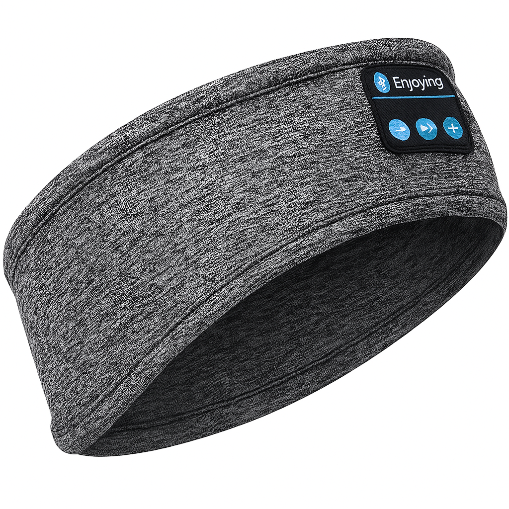 Draadloze Bluetooth Slaapkoptelefoon in Zachte Stoffen Hoofdband