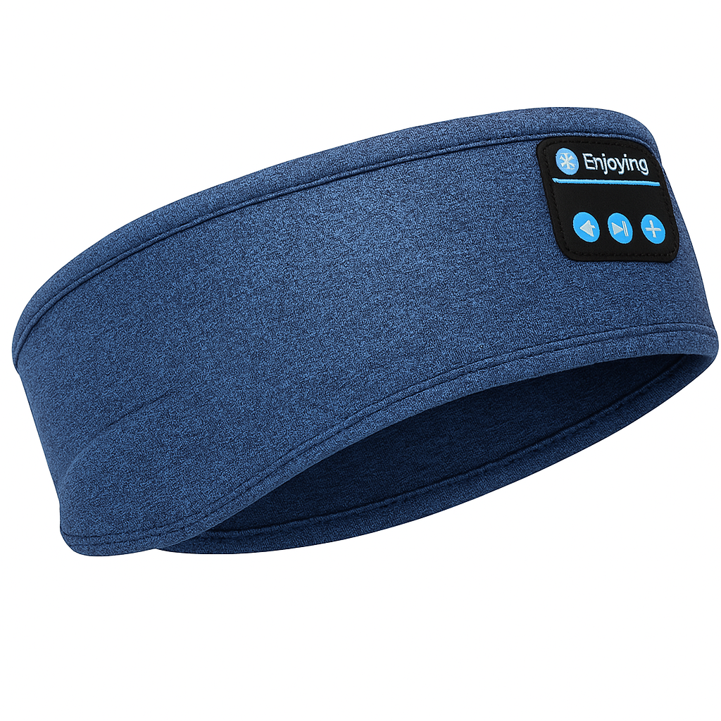 Draadloze Bluetooth Slaapkoptelefoon in Zachte Stoffen Hoofdband