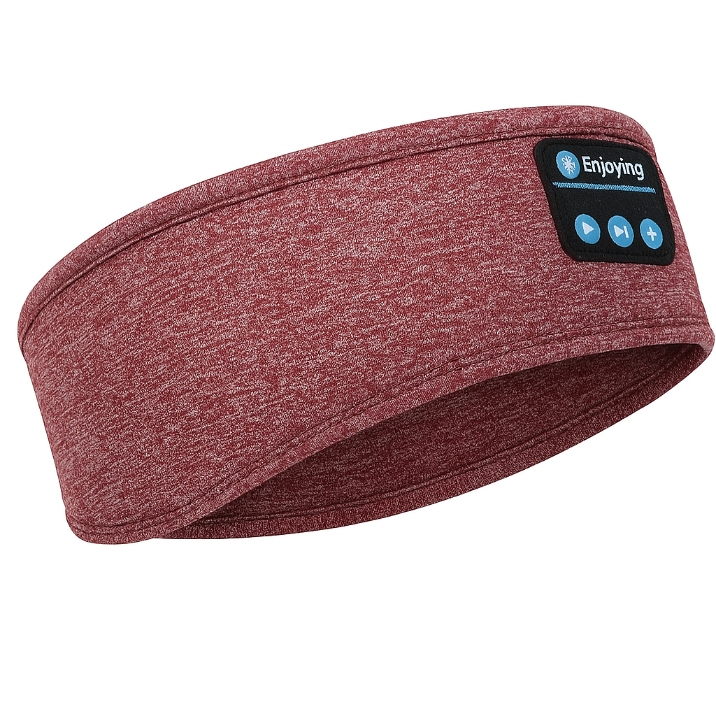 Draadloze Bluetooth Slaapkoptelefoon in Zachte Stoffen Hoofdband