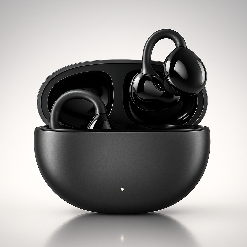 Draadloze Clip-On Bluetooth Oortjes - Open-Back met Helder Geluid
