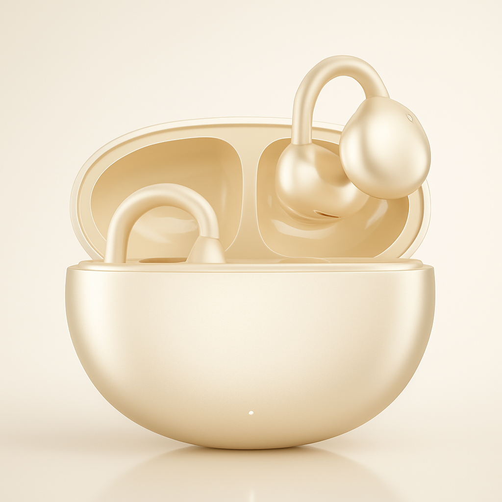 Draadloze Clip-On Bluetooth Oortjes - Open-Back met Helder Geluid