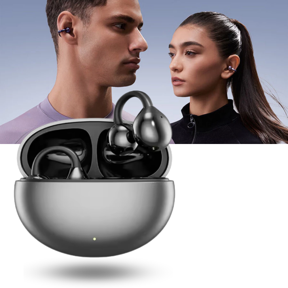 Draadloze Clip-On Bluetooth Oortjes - Open-Back met Helder Geluid