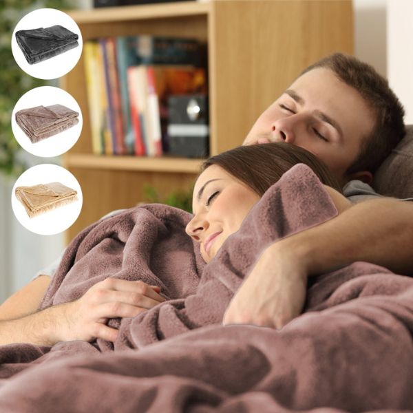 Draadloze Elektrische Verwarmde Deken – Draagbaar USB-Verwarmd Flanellen Plaid