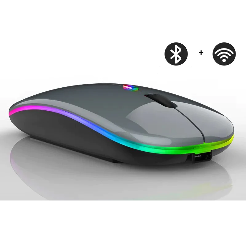 Draadloze LED-muis | Oplaadbare bluetooth-muis
