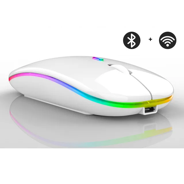 Draadloze LED-muis | Oplaadbare bluetooth-muis
