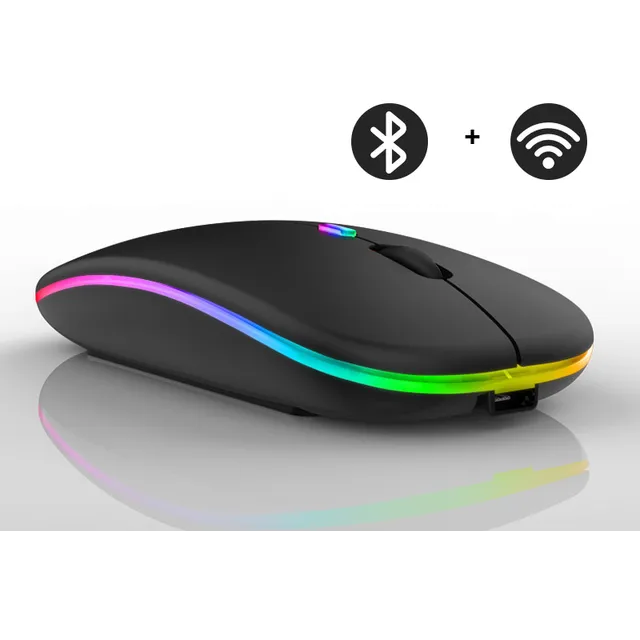 Draadloze LED-muis | Oplaadbare bluetooth-muis