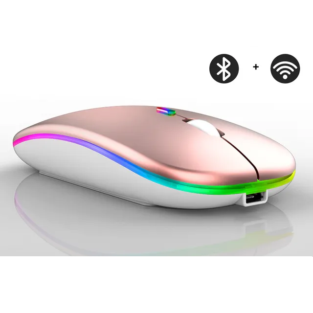 Draadloze LED-muis | Oplaadbare bluetooth-muis