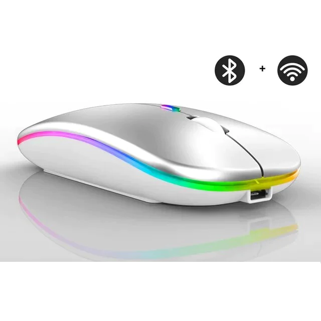 Draadloze LED-muis | Oplaadbare bluetooth-muis