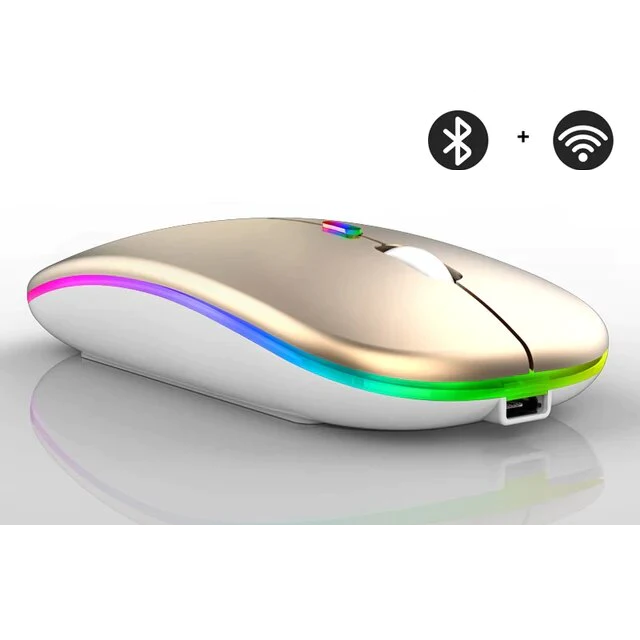 Draadloze LED-muis | Oplaadbare bluetooth-muis