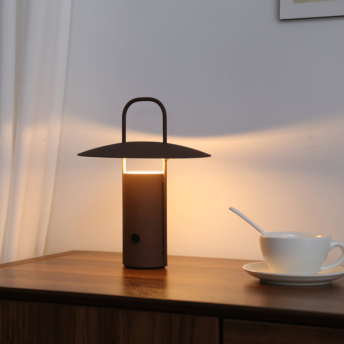 Draadloze led-touchlamp | Via usb oplaadbare metalen tafellamp