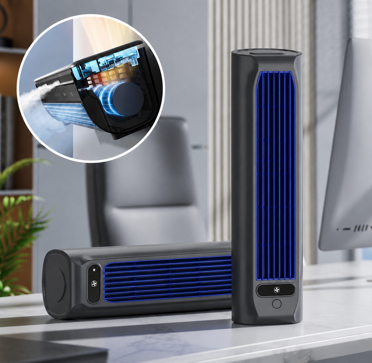 Draadloze oplaadbare airconditioner