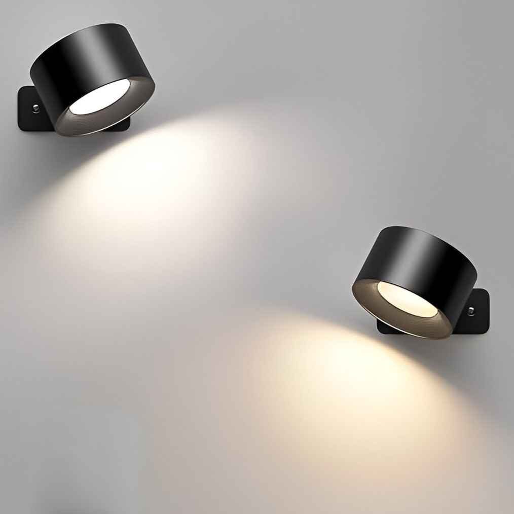 Draadloze oplaadbare wandlamp met zelfklevende bevestiging