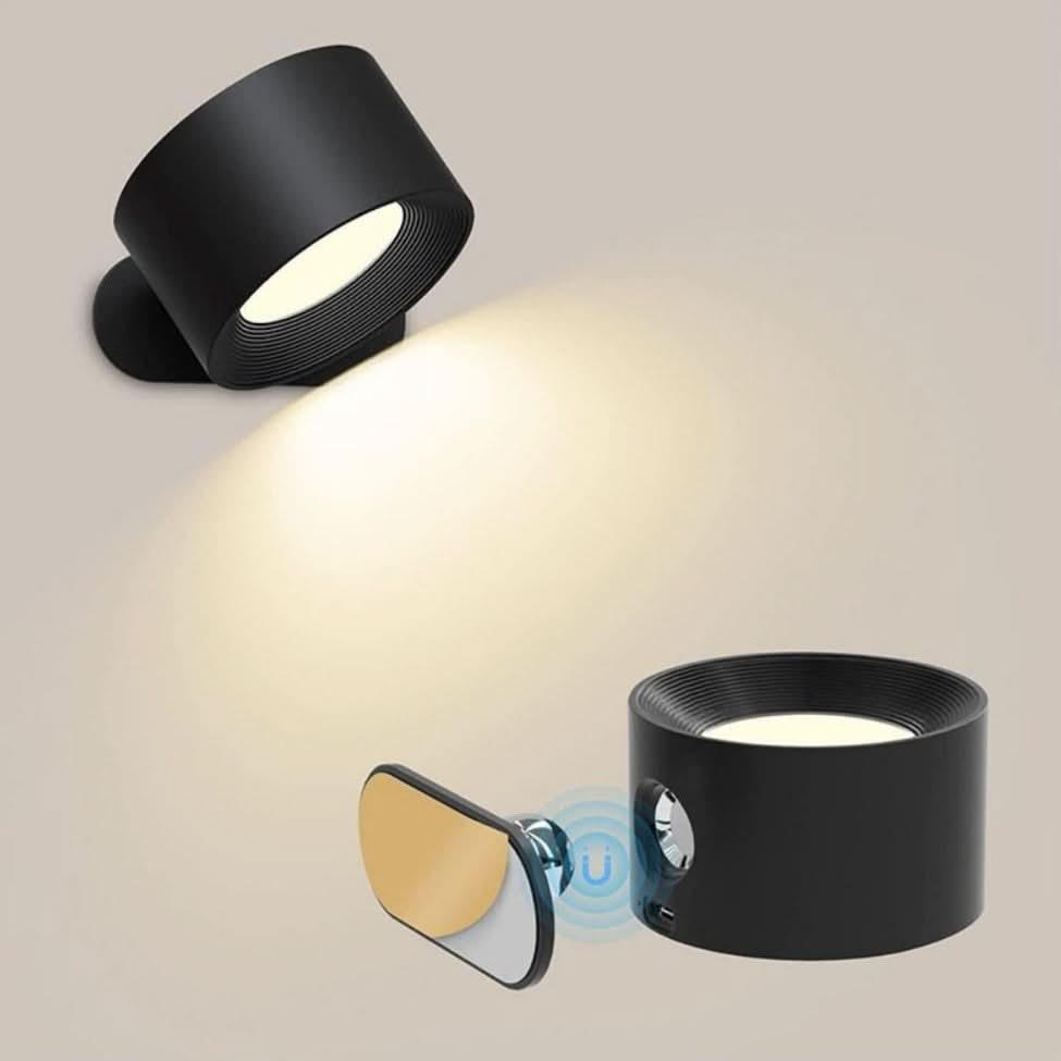 Draadloze oplaadbare wandlamp met zelfklevende bevestiging