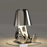 Draadloze tafellamp 5 Brothers – Herlaadbare led-designerlamp met dimbaar licht (warmwit)