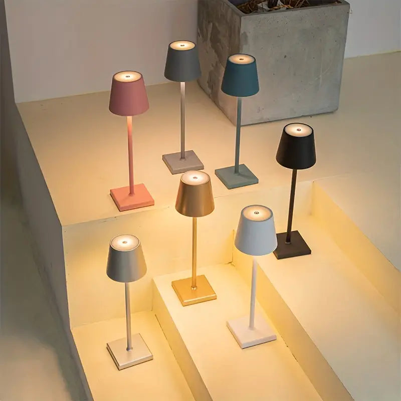 Draadloze Tafellamp – Elegant LED-Design met Touch-Dimmer & Waterbestendige Functie