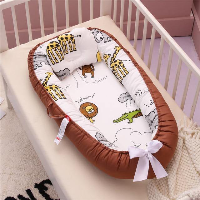 Draagbaar babynestje & knuffelnestje