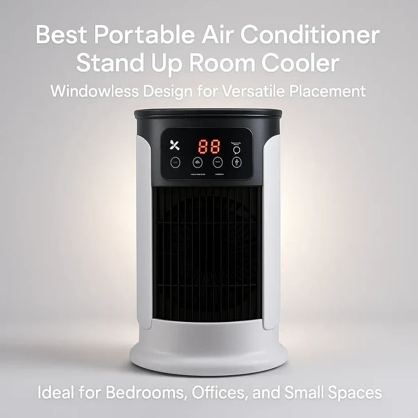 Draagbare Airconditioner | Zonder Afvoerslang, Energiezuinig & Ideaal voor Thuiskantoor en Studentenkamer