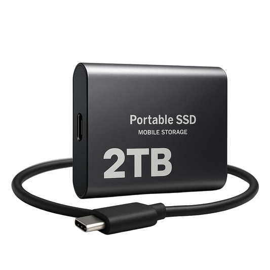 Draagbare harde schijf – snelle SSD in een compact design