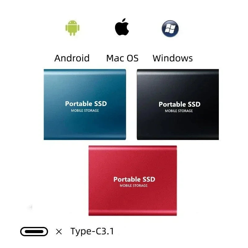 Draagbare harde schijf – snelle SSD in een compact design