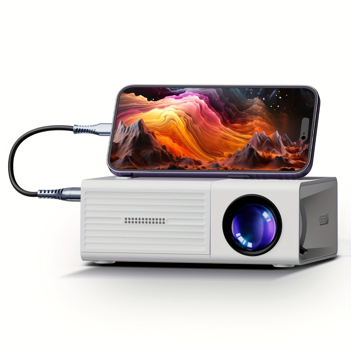 Draagbare miniprojector 3000 lumen - Compact en krachtig