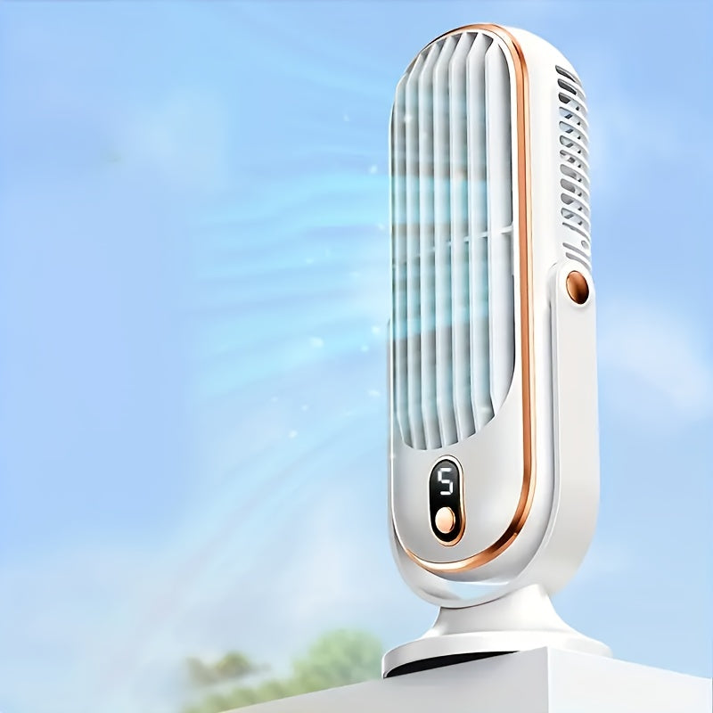 Draagbare ventilator met dubbele motor en 720° rotatie