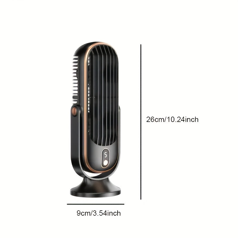 Draagbare ventilator met dubbele motor en 720° rotatie