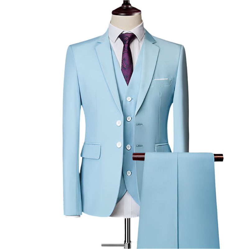 Driedelig herenpak met gilet en pantalon