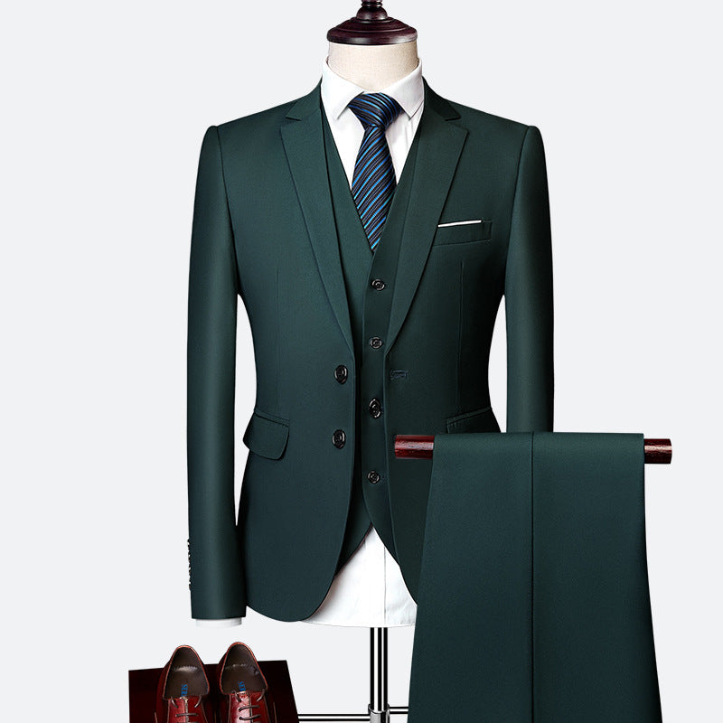 Driedelig herenpak met gilet en pantalon