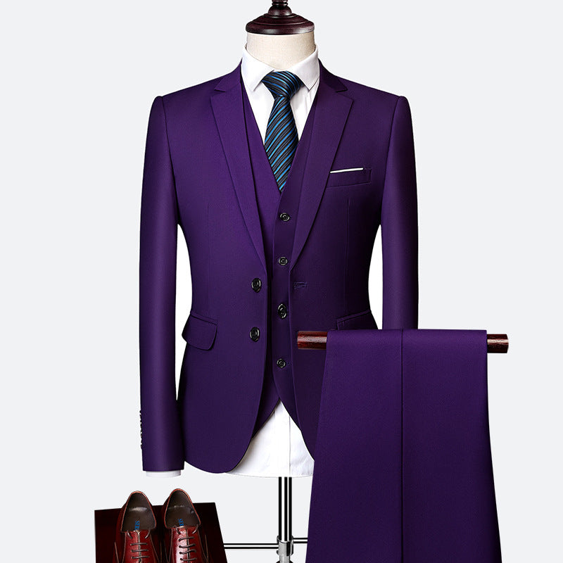Driedelig herenpak met gilet en pantalon