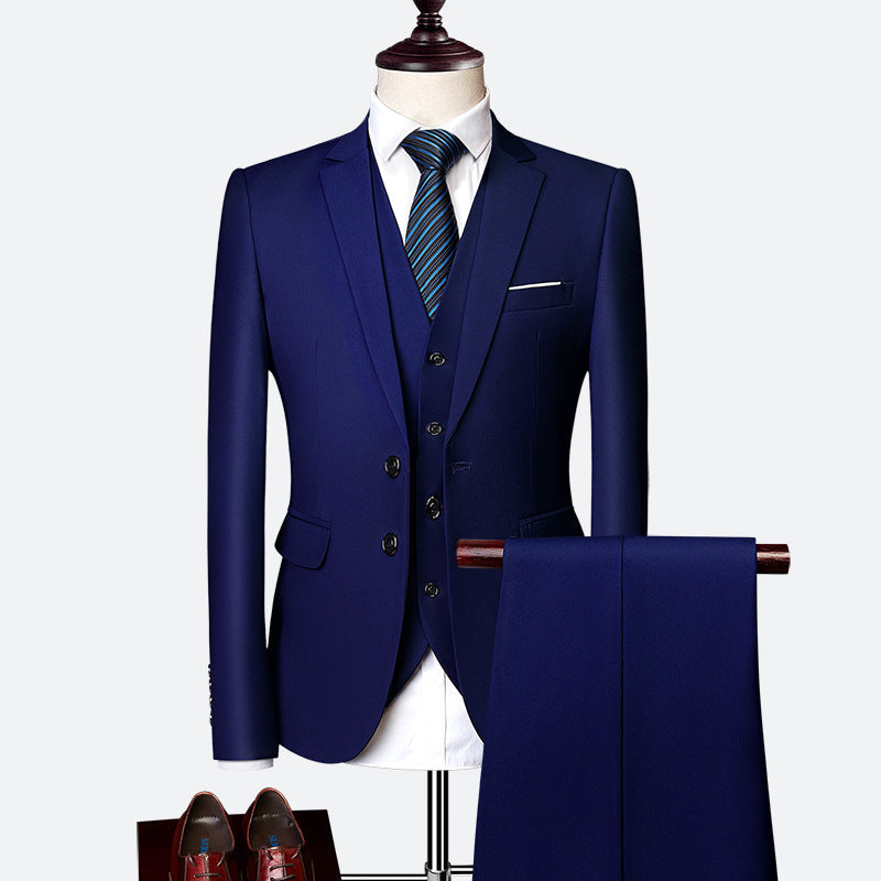 Driedelig herenpak met gilet en pantalon