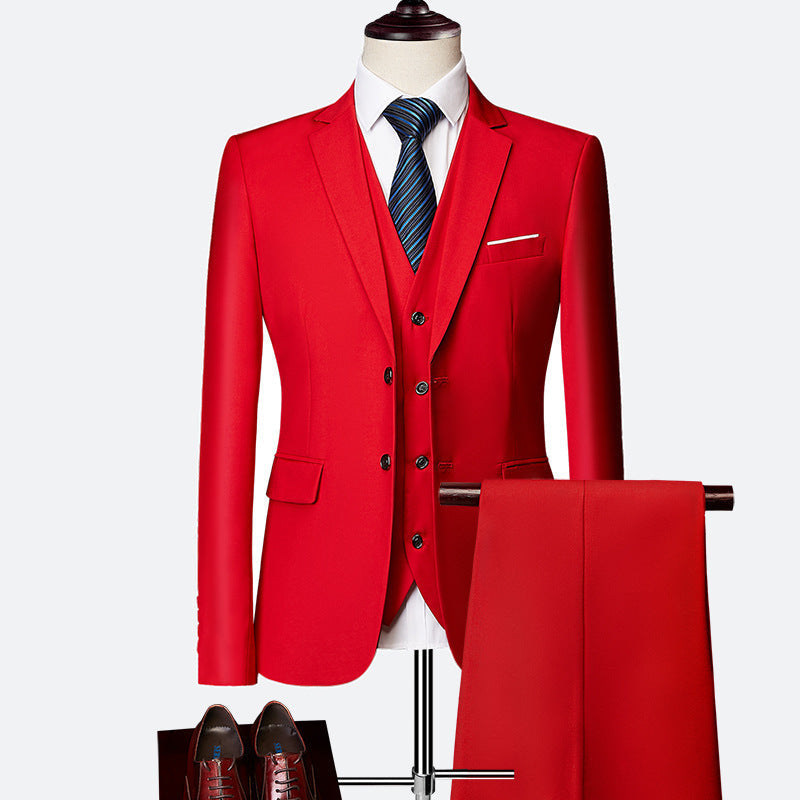 Driedelig herenpak met gilet en pantalon