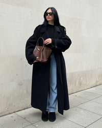 Dubbelrijige trenchcoat voor dames