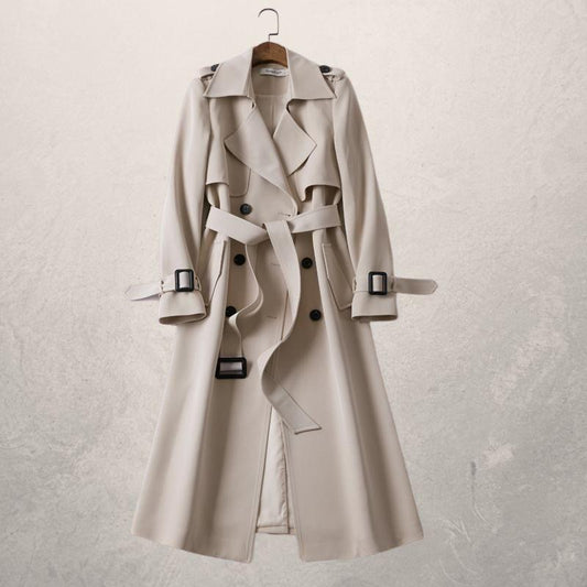 Dubbelrijige trenchcoat voor dames