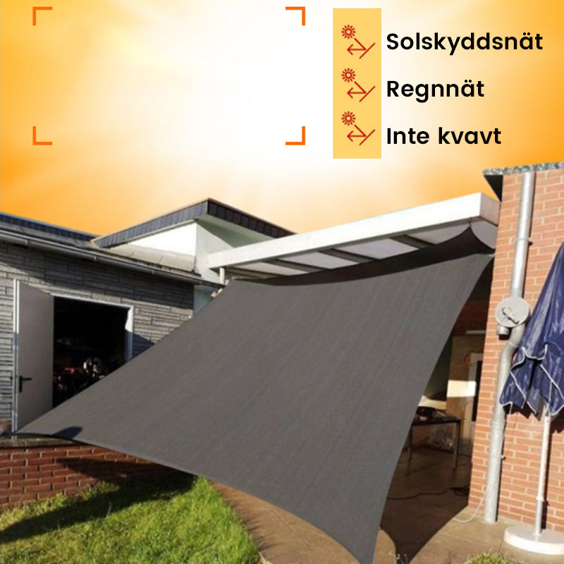 Duurzaam schaduwdoek voor de tuin met warmteafvoer
