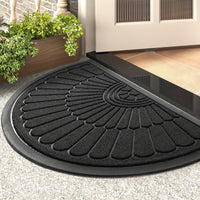 Duurzame Rubberen Deurmat - Half-Rond Design voor Binnen en Buiten