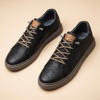 Echt leren herensneakers | Schokdempende en lichte casual schoenen