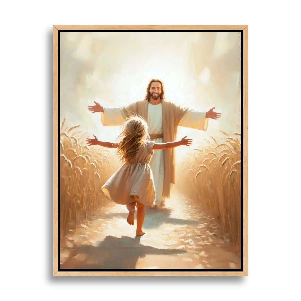 Een sprong in het geloof – Christelijke canvas wanddecoratie