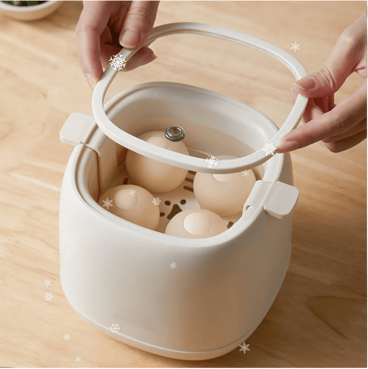 Eierkoker met zes programma's – snel en nauwkeurig koken – perfect voor dagelijks gebruik