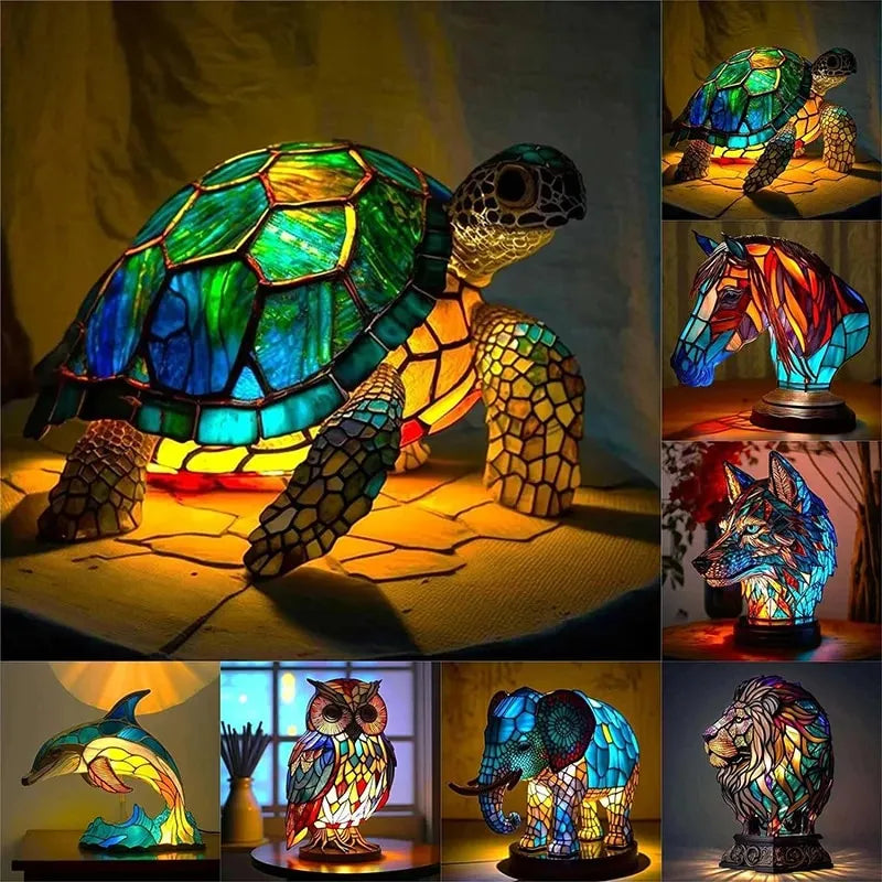 Eigentijdse Kunst Geïnspireerde Designlamp – Moderne Handgemaakte Sfeerverlichting voor Woonkamer & Slaapkamer