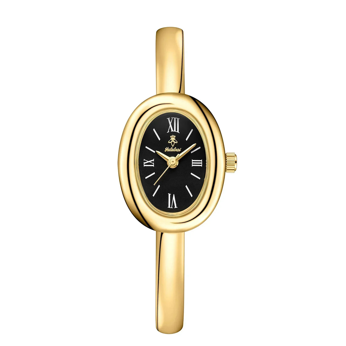 Elegant ovaal bangle horloge: Modern en klassiek