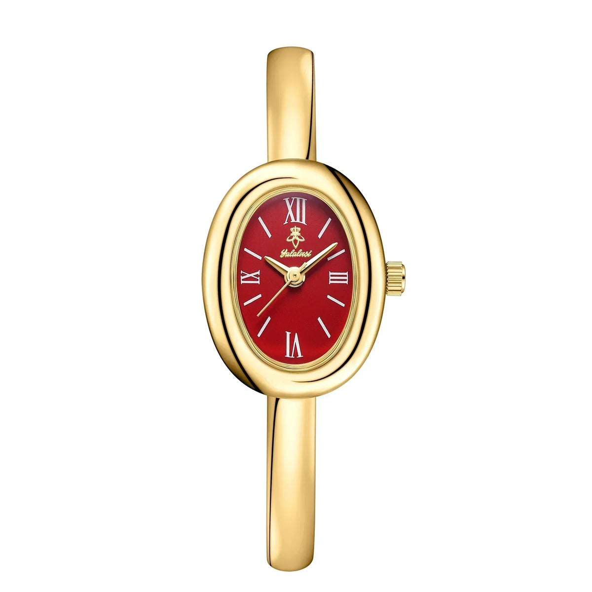 Elegant ovaal bangle horloge: Modern en klassiek